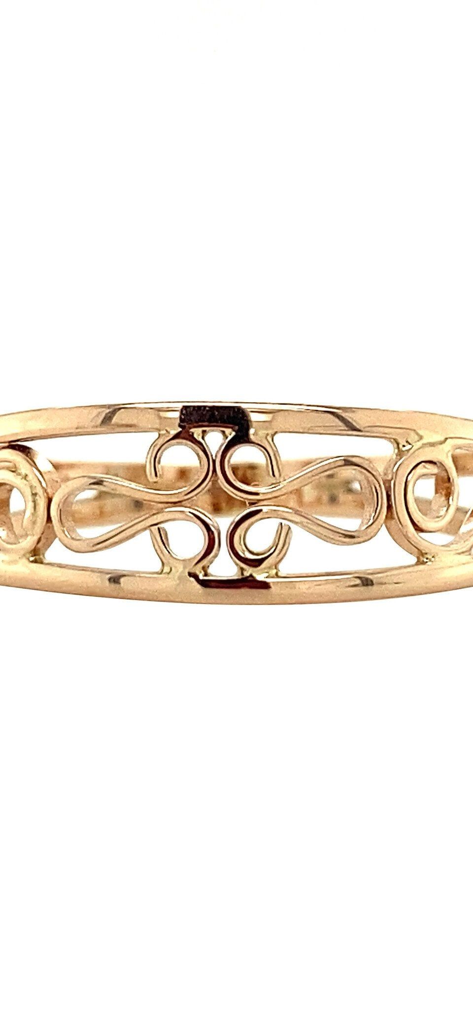 Vintage 14K Rose Gold Ring Fancy